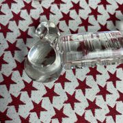 Set of 6 antique molded glass knife rests