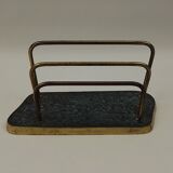 Old brass desk set, 3 pieces