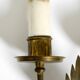 A pair of mid-century modern brass wall lamps by Vereinigte Werkstätten
