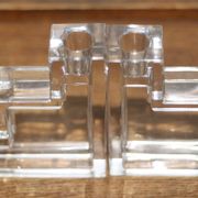 Pair of Wilber Elm Pristine Table Architecture candle holders, MMA Metropolitan Museum of Art