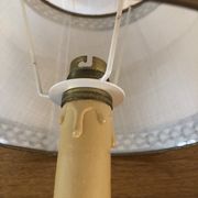Lampe de chevet Vintage pied en laiton massif année 60