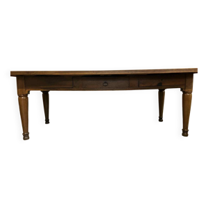 Table en chêne et noyer