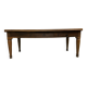 Oak and walnut table