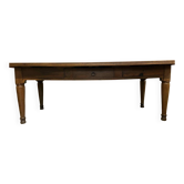 Table en chêne et noyer