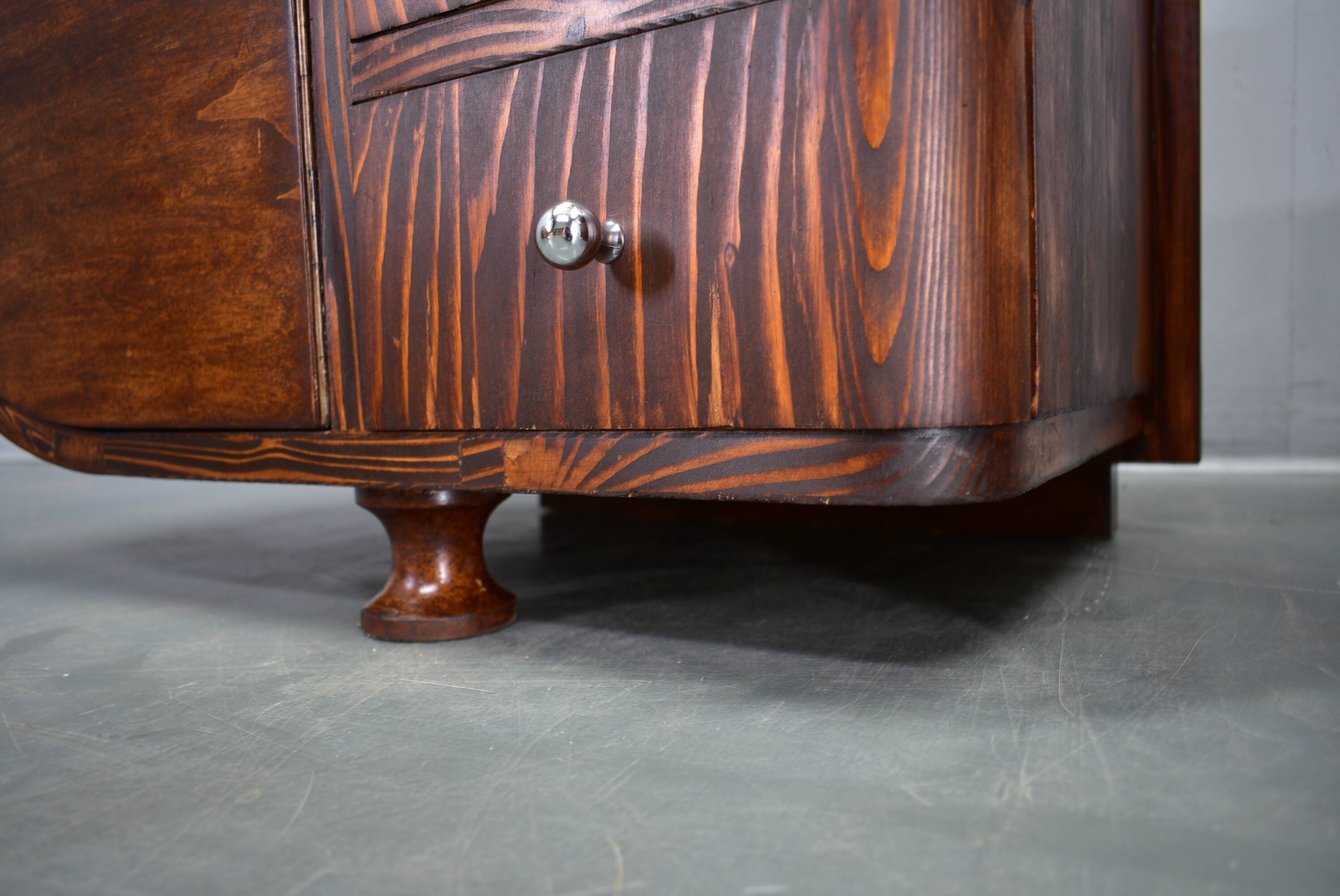 1935s pair of rare Art Deco bedside tables, Czechoslovakia