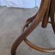 Porte-manteau vintage en bois cintré, arbre à hall Thonet, meuble d'entrée en bois foncé