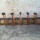 12 mismatched bistro chairs