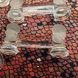 Set of 7 Baccarat Houdon crystal knife holders