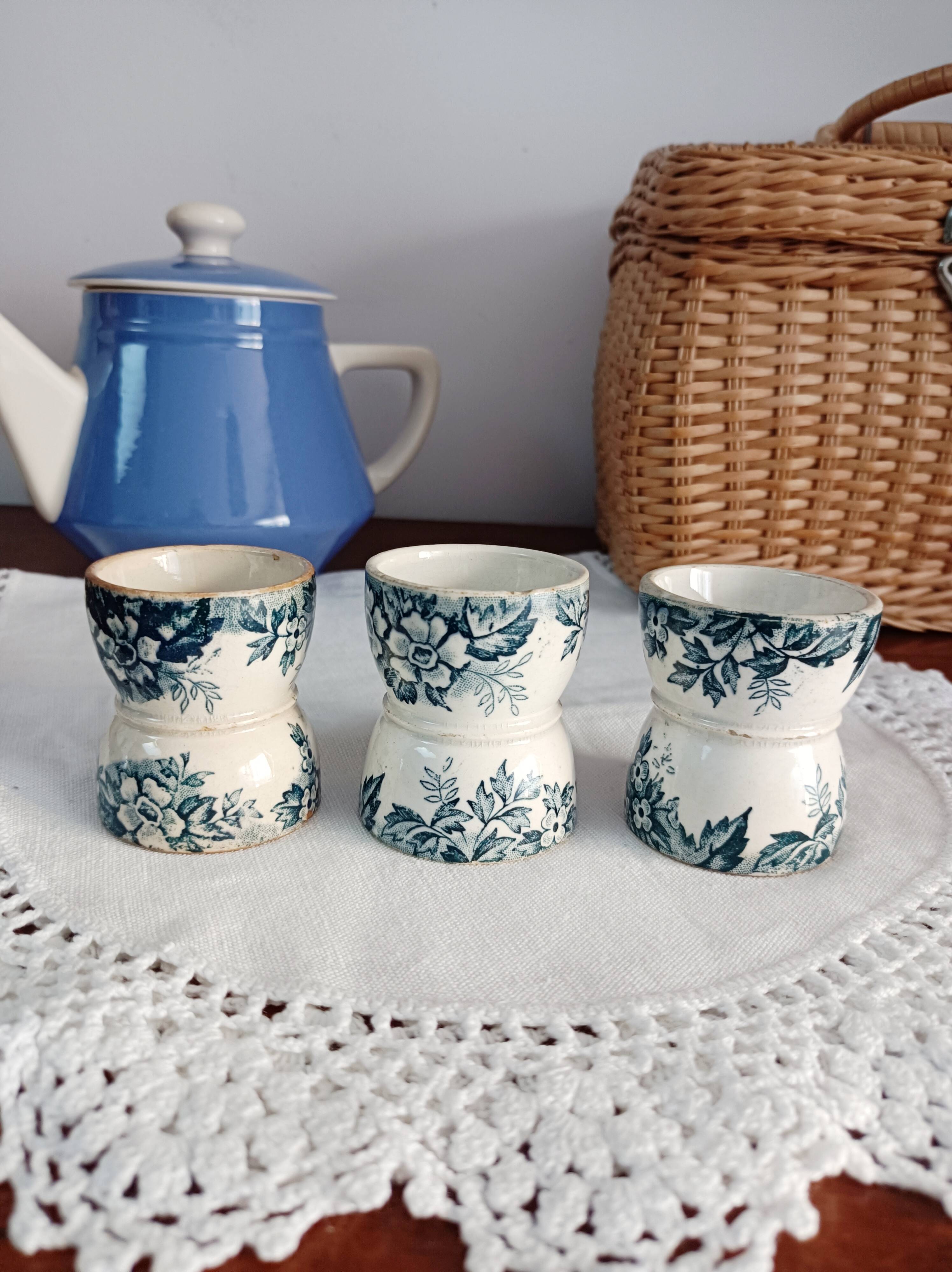 Lot de 3 coquetiers Marie Louise, St-amand