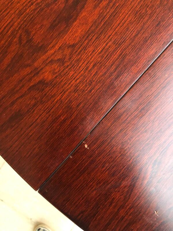 Table ronde Baumann avec rallonges