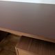 Industrial/craft desk from the 1970s; wood & metal.