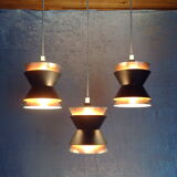 3 Trava pendants by Carl Thore for Granhaga Metallindustri. Sweden. 1960/70's