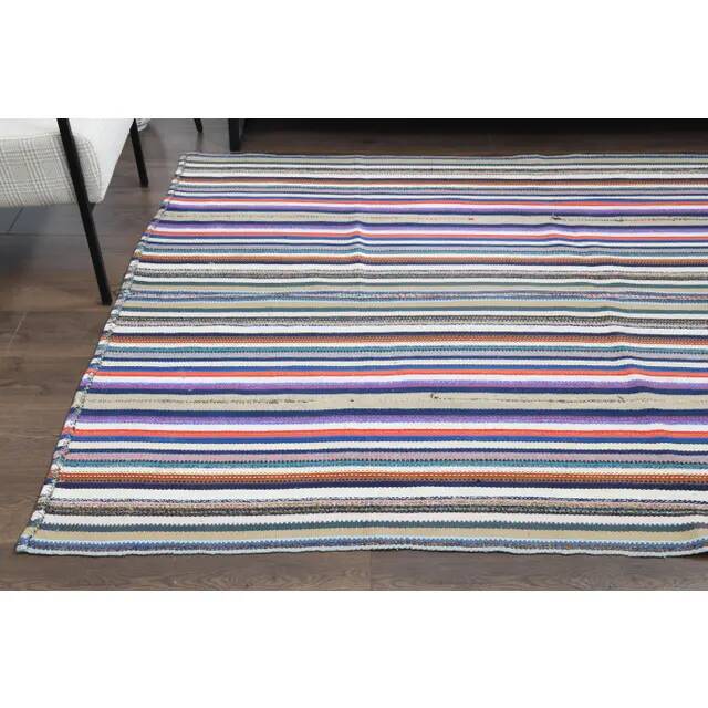 1970s Vintage Turkish Oushak Handmade Wool Cotton Purple Area Rug 171x238