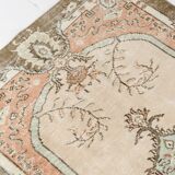 Geometric Handknotted Wool Rug