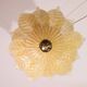 Set of 2 Rome, Murano Glass Gold\Orange Ceiling Light or Flush Mount, 1970s