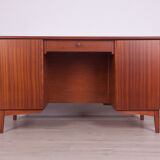 Art Deco Freestanding Teak Desk, 1960s