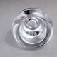 Reversible glass candle holder 1980