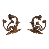Paire de grandes appliques en bronze Napoléon III