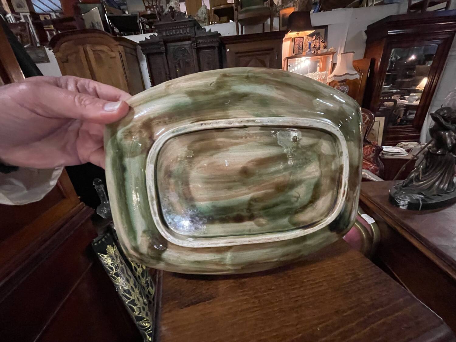 Ceramic asparagus dish 1950