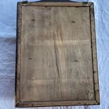 Small walnut key cabinet