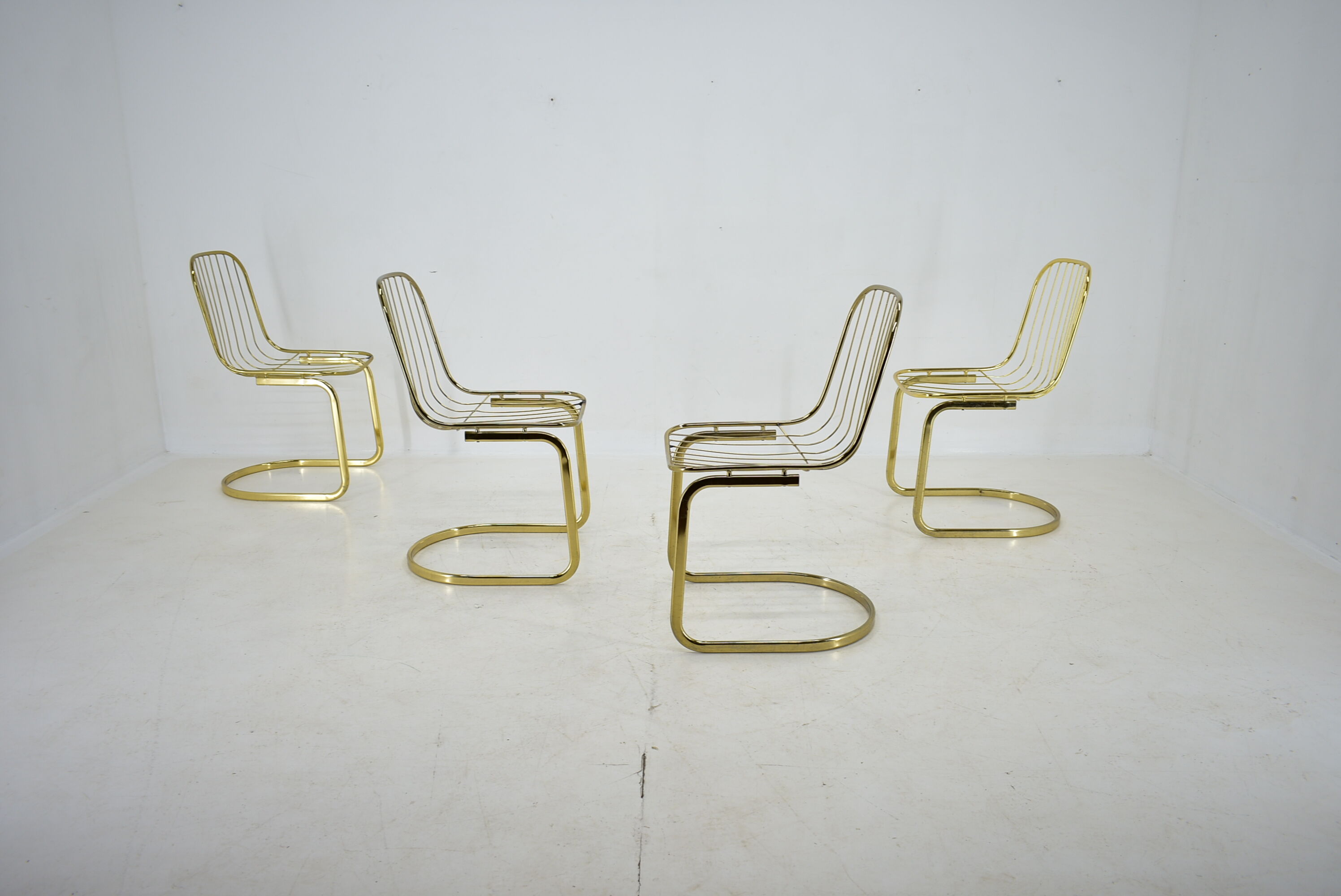 Set of 4 chairs, Italy, 1970s