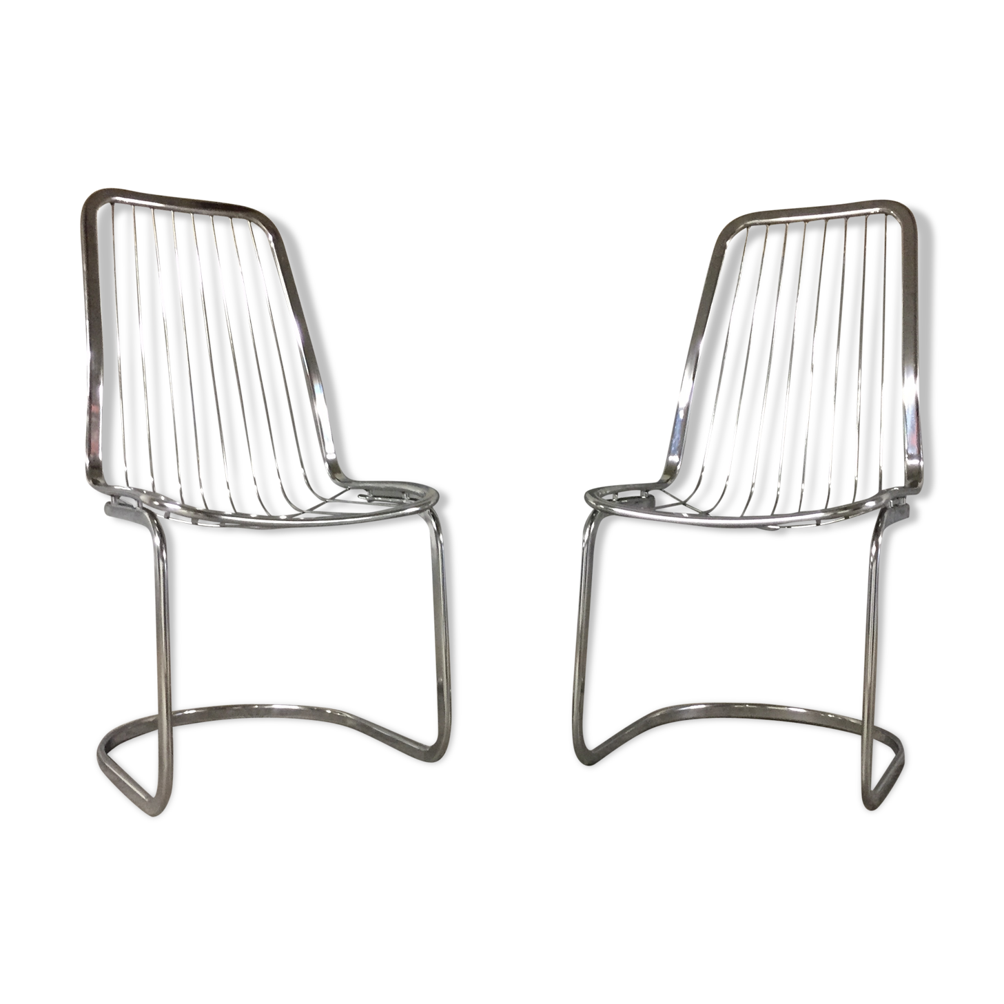 Paire de chaises vintage de Gastone Rinaldi 1970
