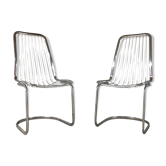 Pair of vintage chairs by Gastone Rinaldi 1970
