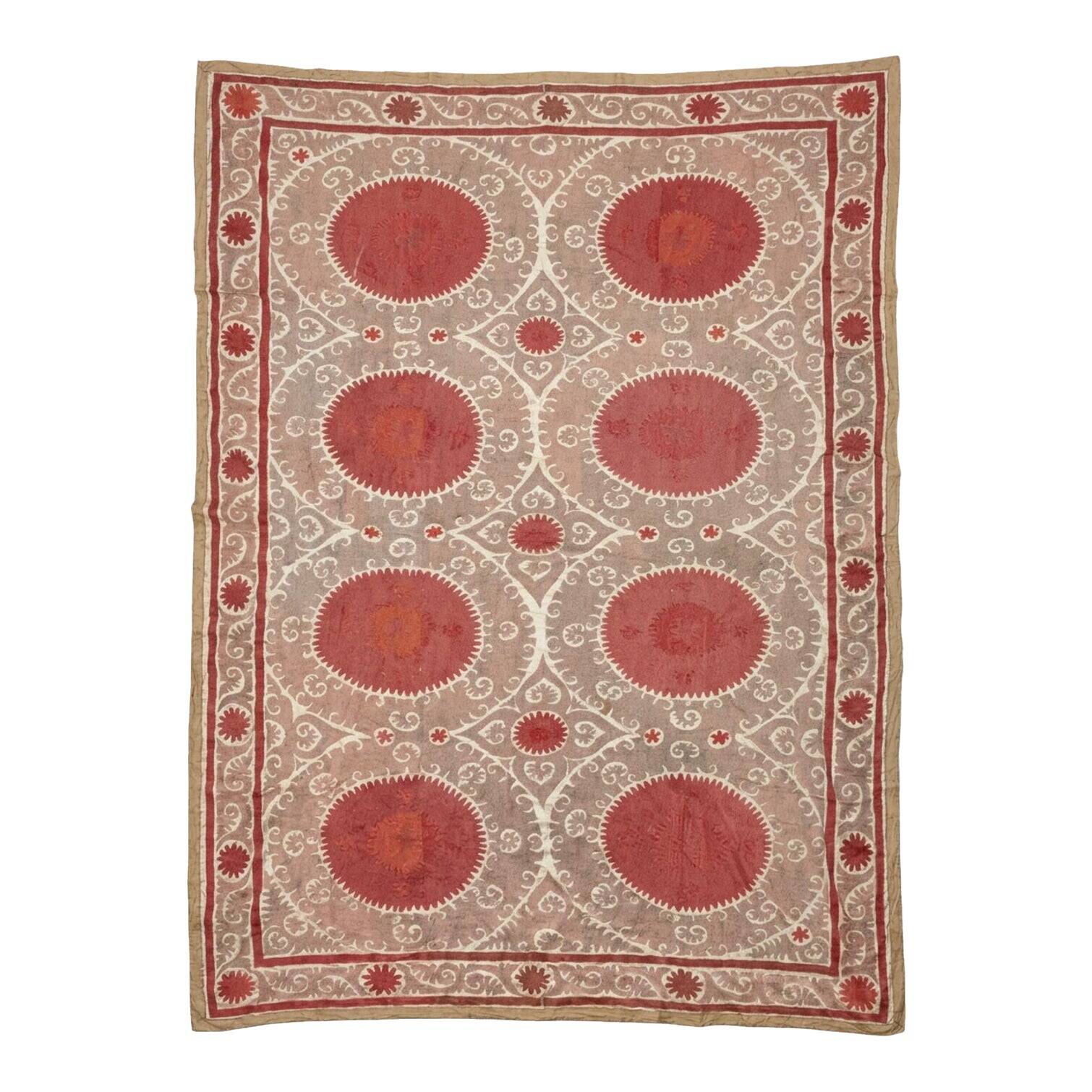 Vintage hand-embroidered tablecloth 230x335 cm