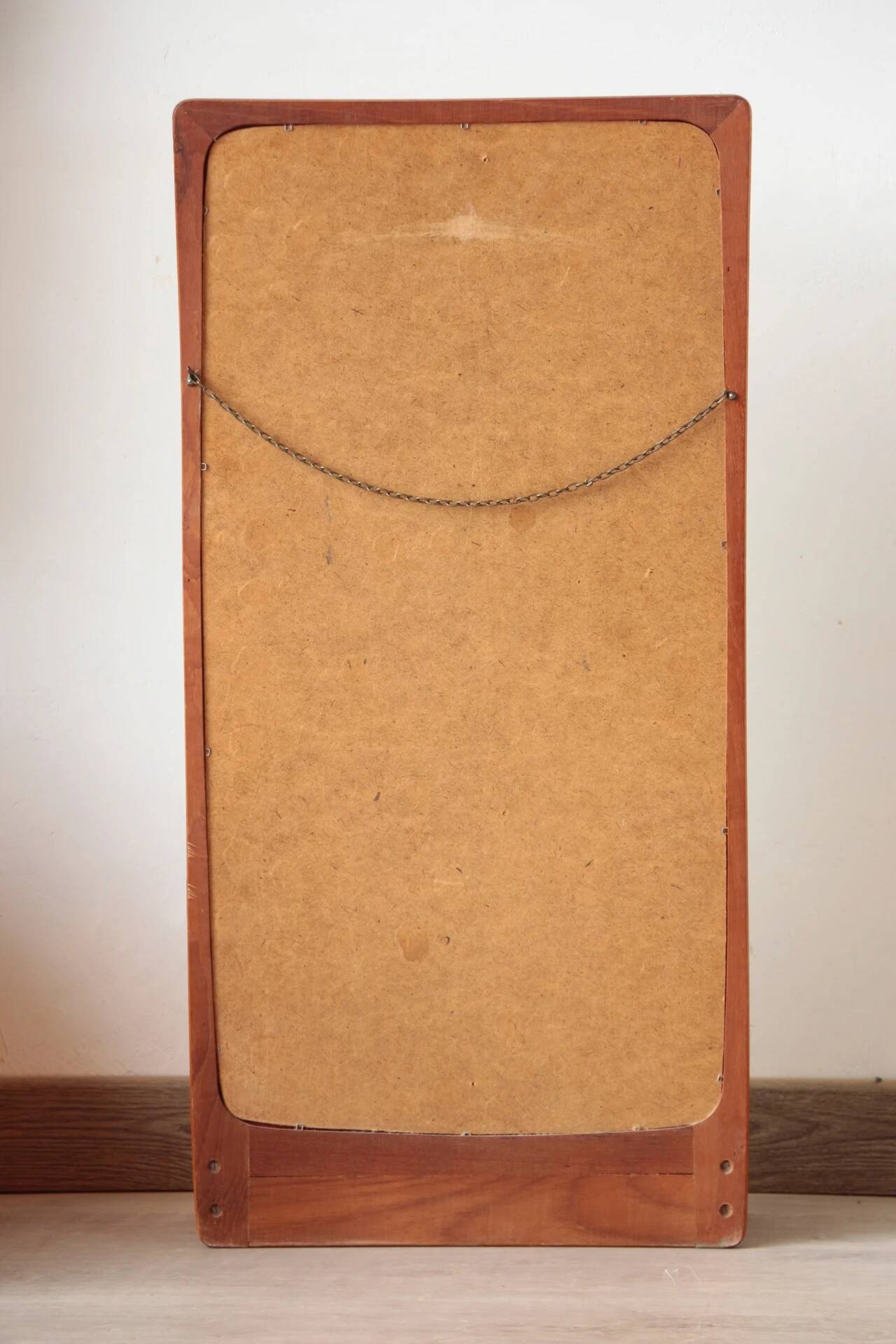 Teak mirror with shelf | Vintage 1960s Danish design