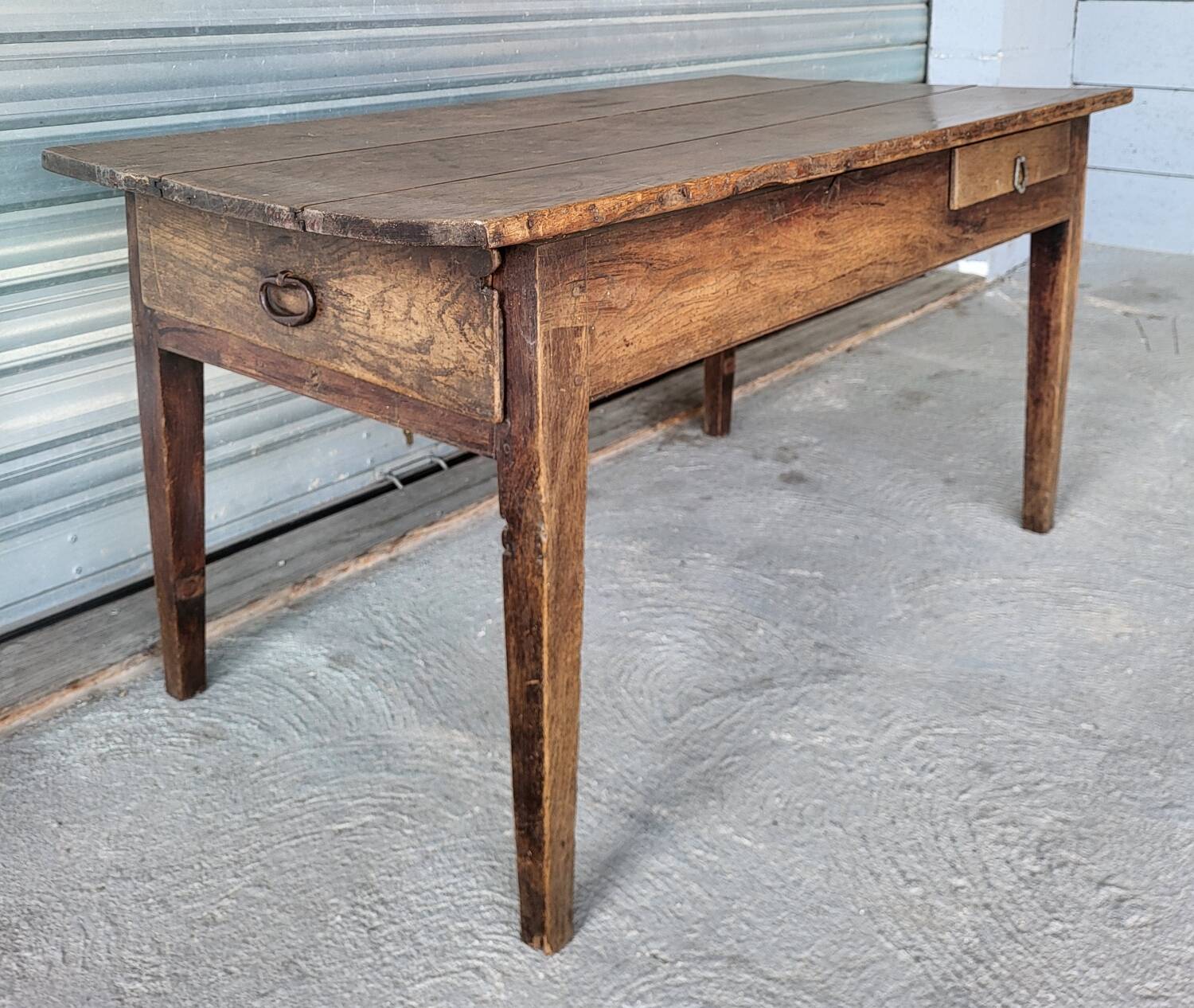 Authentic very old farmhouse table in good condition.