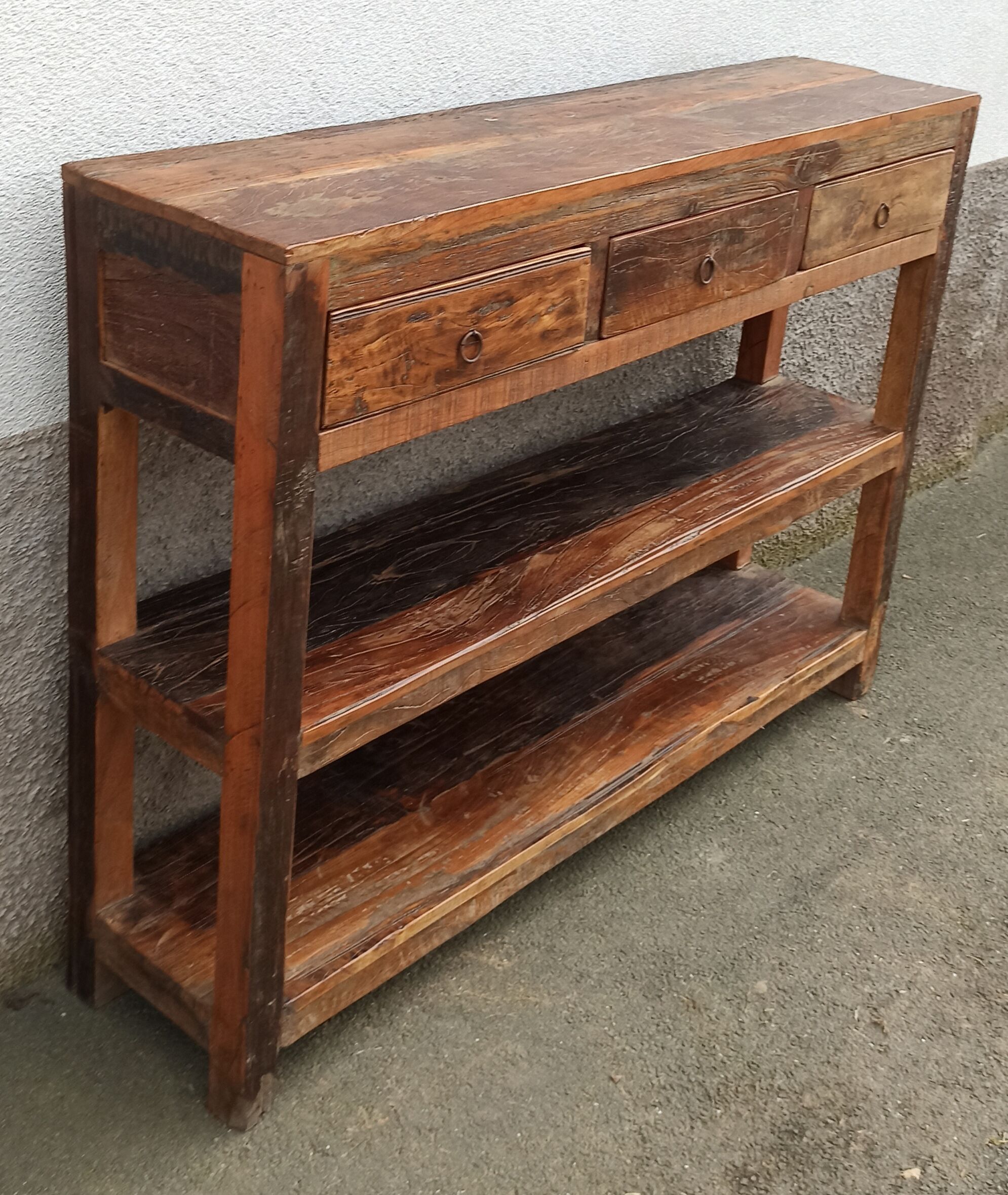 Antique wooden console