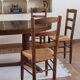6 straw farm chairs