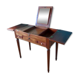 Table de toilette d'époque, fin XVIIIè en merisier massif, France vers 1770