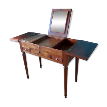 Antique dressing table, late 18th century, in solid cherry wood, France circa 1770