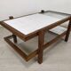 Table basse vintage double plateaux
