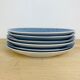 6 flat plates Cocema Fes Morocco, blue mosaic