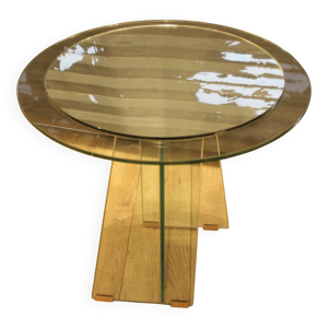 Guéridon en verre, 1970