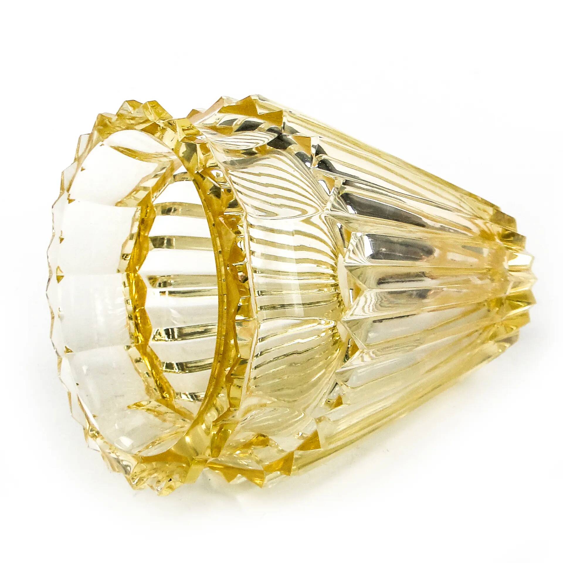 Vase, Art Deco, crystal, Moser, Czechoslovakia, 1930s