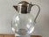 Art Deco carafe in silver metal and blown glass