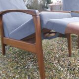 Scandinavian chaise longue armchair