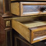 Sideboard in rosewood in the Charles X style, of fine cabinetmaking quality.