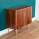 Retro Rosewood MidCentury Drinks Cabinet Bar Low Cabinet Sideboard