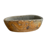 Porte savon en grès artisanal
