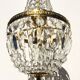 Grapevine balloon chandelier " hollywood regency " 50