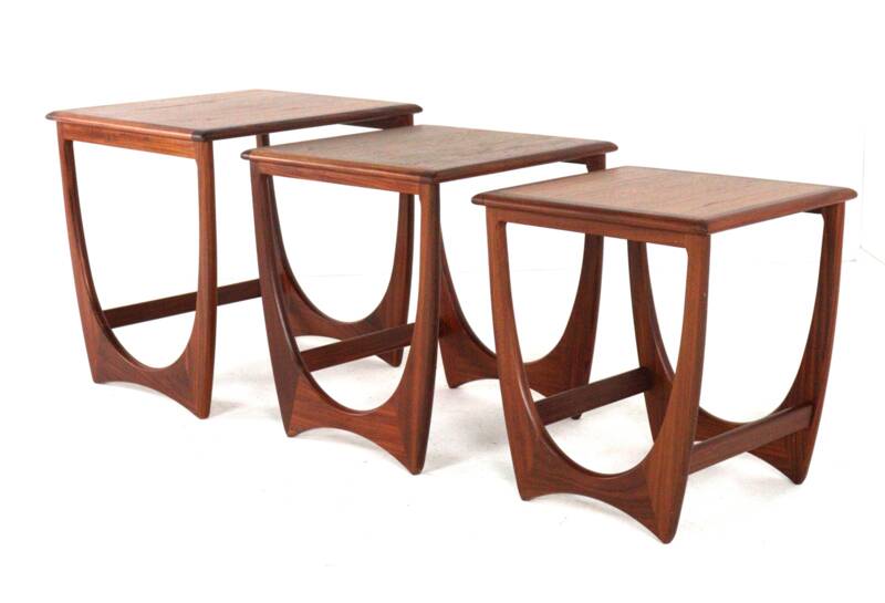 G-Plan Fresco nesting tables 'Dogmersfield' - mid century modern teak
