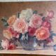 Painting bouquet of roses still life