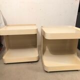 Pair of sofa ends or side tables , Marcello Siard , Longato Padova 1970