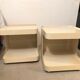 Pair of sofa ends or side tables , Marcello Siard , Longato Padova 1970