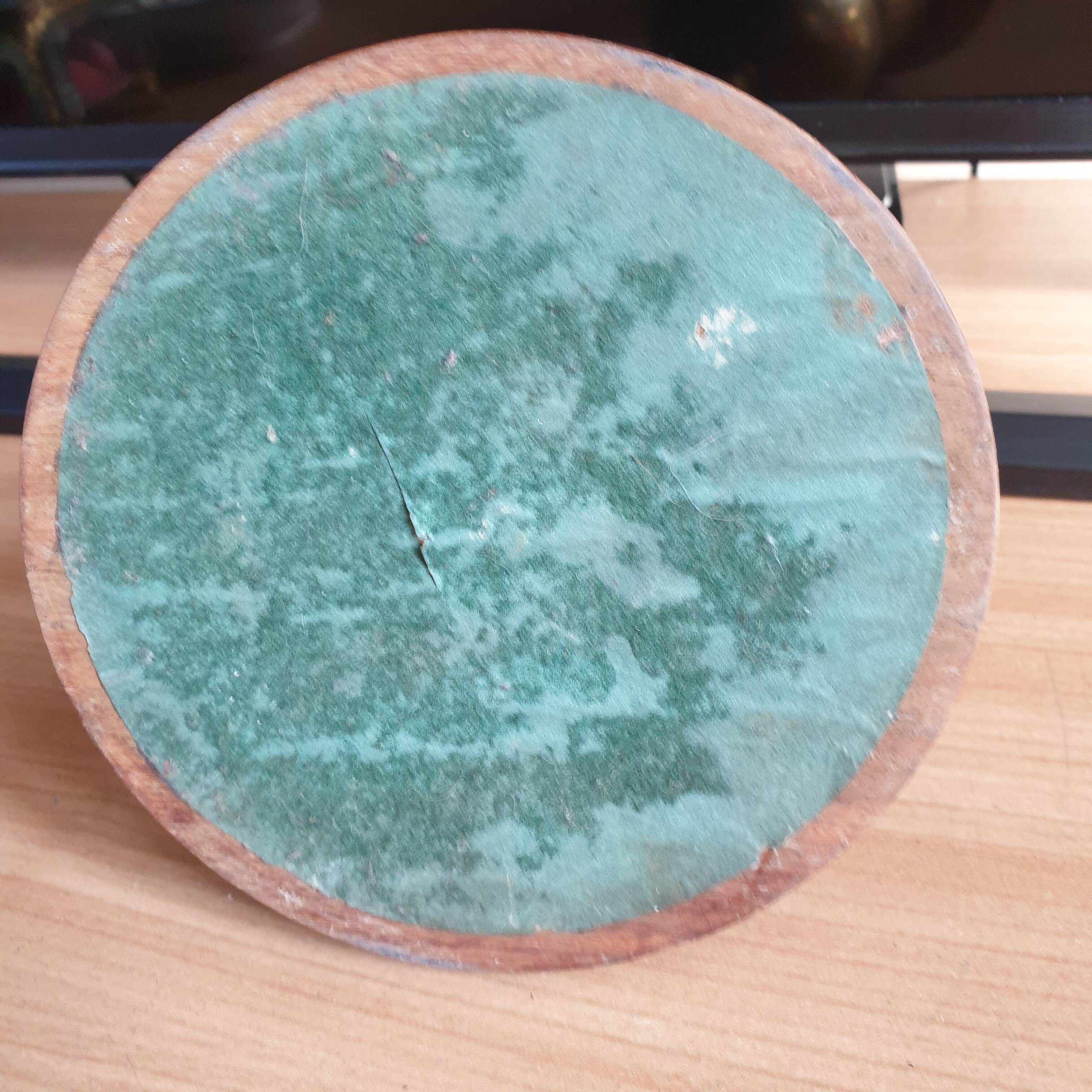 Vintage reception bell in wood and brass