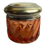 Boîte en verre moulé et laiton